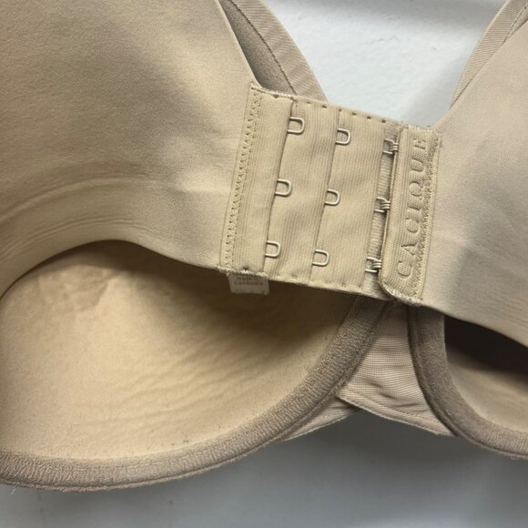 Cacique Full Coverage Lightly Lined Bra 40DD nude beige Adjustable Straps - Picture 4 of 10